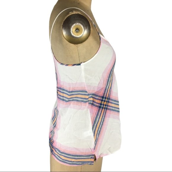 3/$30 Lou & Grey Pastel Plaid Lightweight Tank Top Size XS - Picture 4 of 9